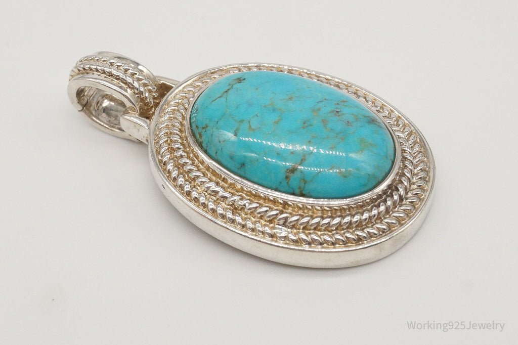 Designer Whitney Kelly Large Turquoise Sterling Silver Pendant | Jewelry > Necklaces > Pendants | Wiccan Center