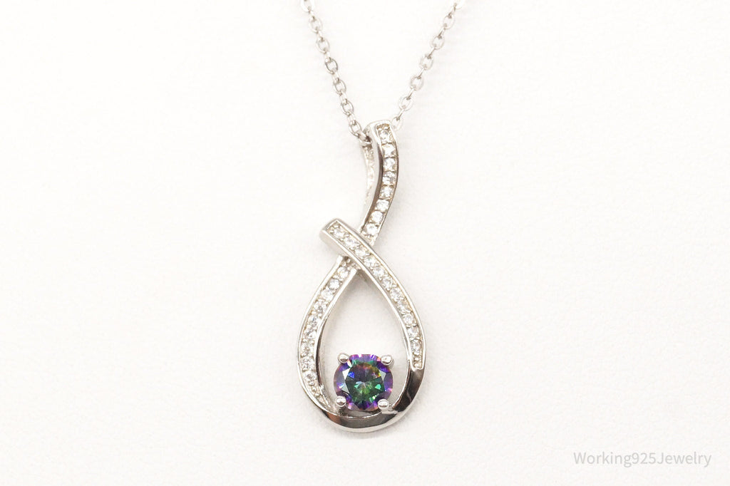 Designer Ryze Mystic Topaz Cubic Zirconia Sterling Silver Necklace | Jewelry > Necklaces > Pendants | Wiccan Center
