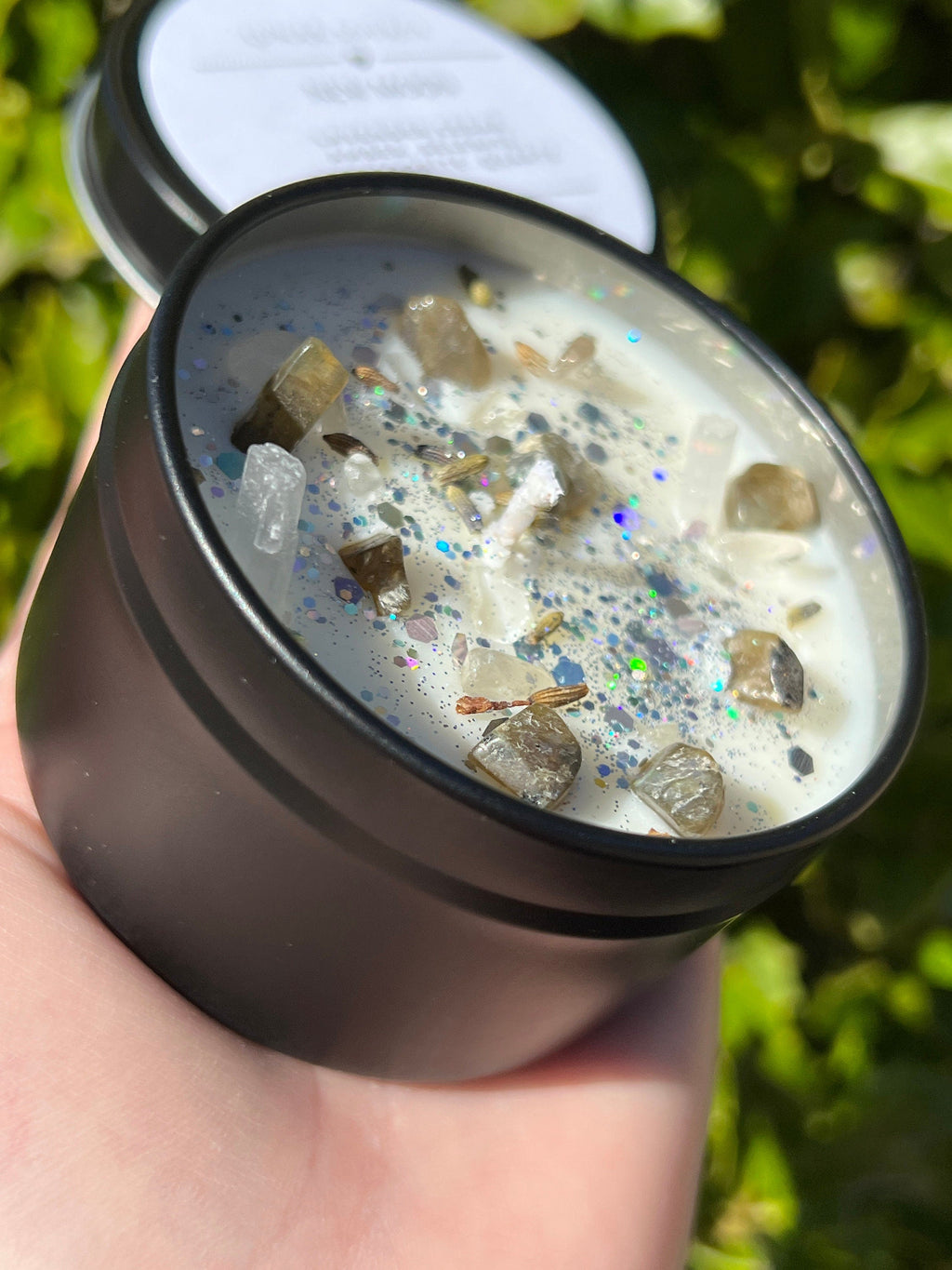 New Moon Magick Ritual Candle | Witchcraft Altar Spell Lunar Cycle Magic Gift Scented Intention Soy Herbal Candle | Deity Hekate Devotional | | Wiccan Center
