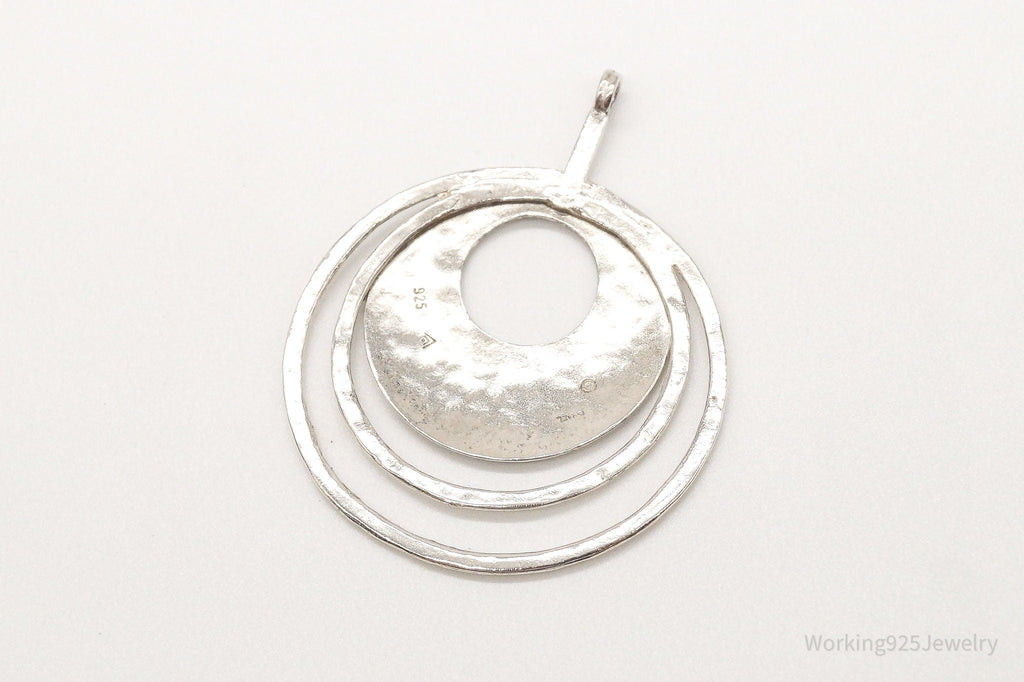 Retired Silpada Hammered Rings Sterling Silver Pendant | Jewelry > Necklaces > Pendants | Wiccan Center
