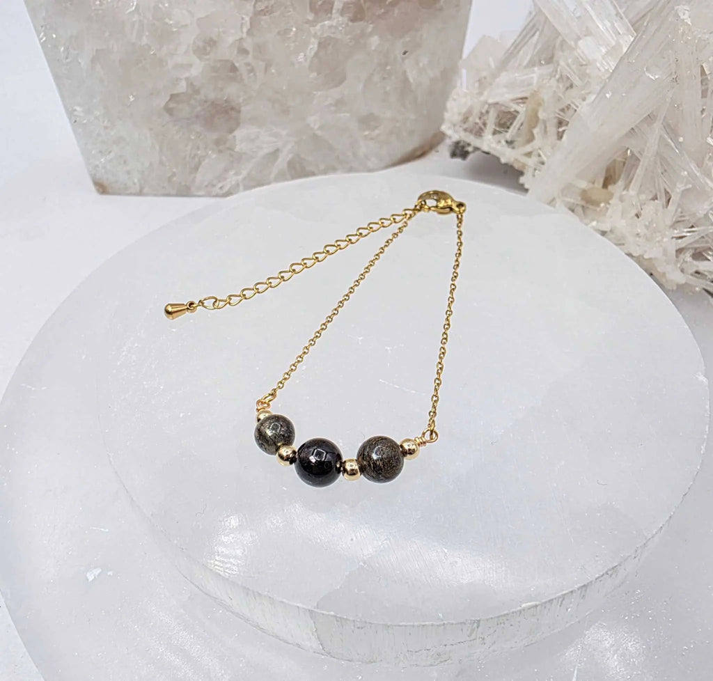 STAY IN MY POWER - Pyrite, Bronzite, Garnet Jewelry Set | Jewelry Set | Wiccan Center