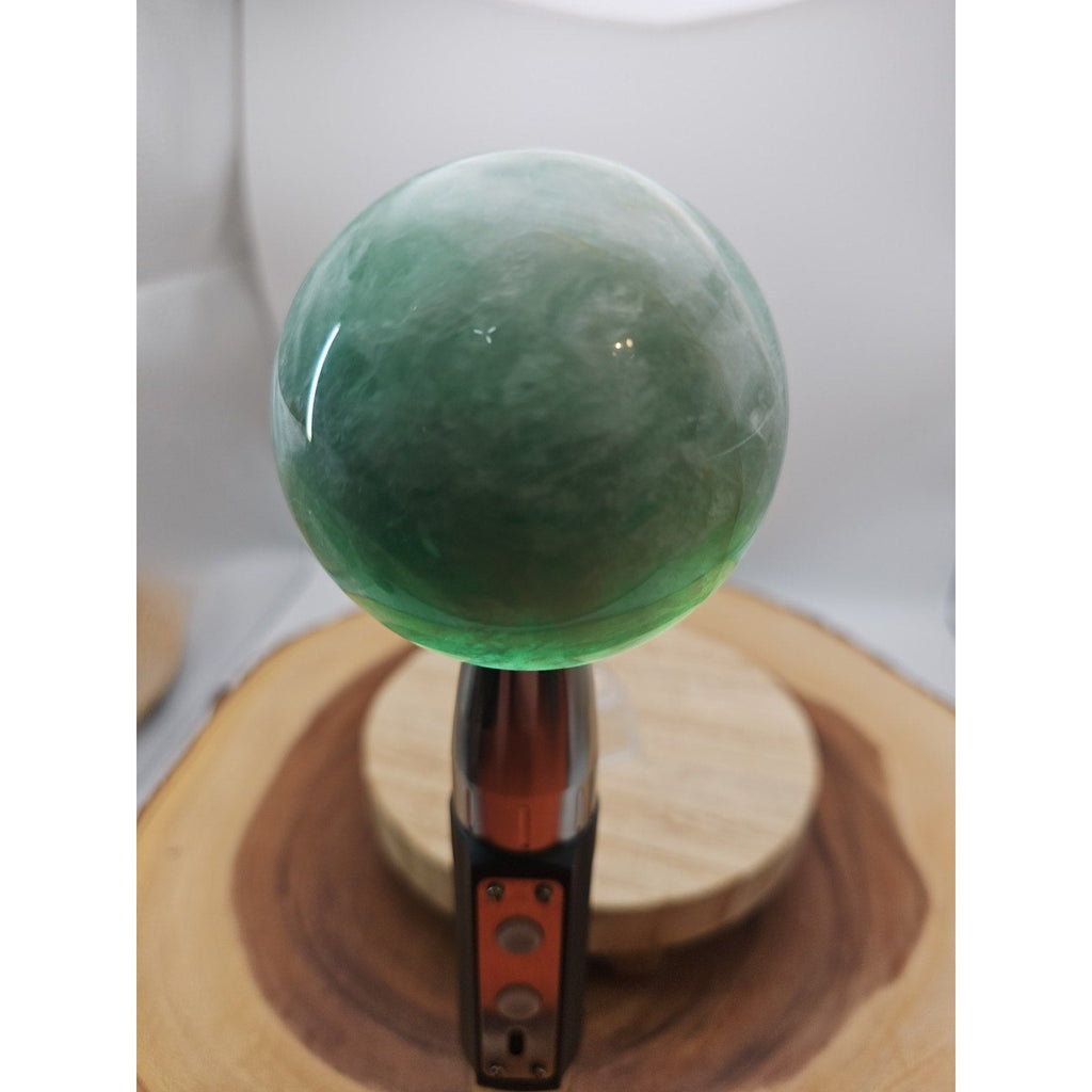 1.43lb Natural Rainbow Fluorite Quartz Crystal Sphere Ball Polished | Crystal Spheres & Eggs | Wiccan Center