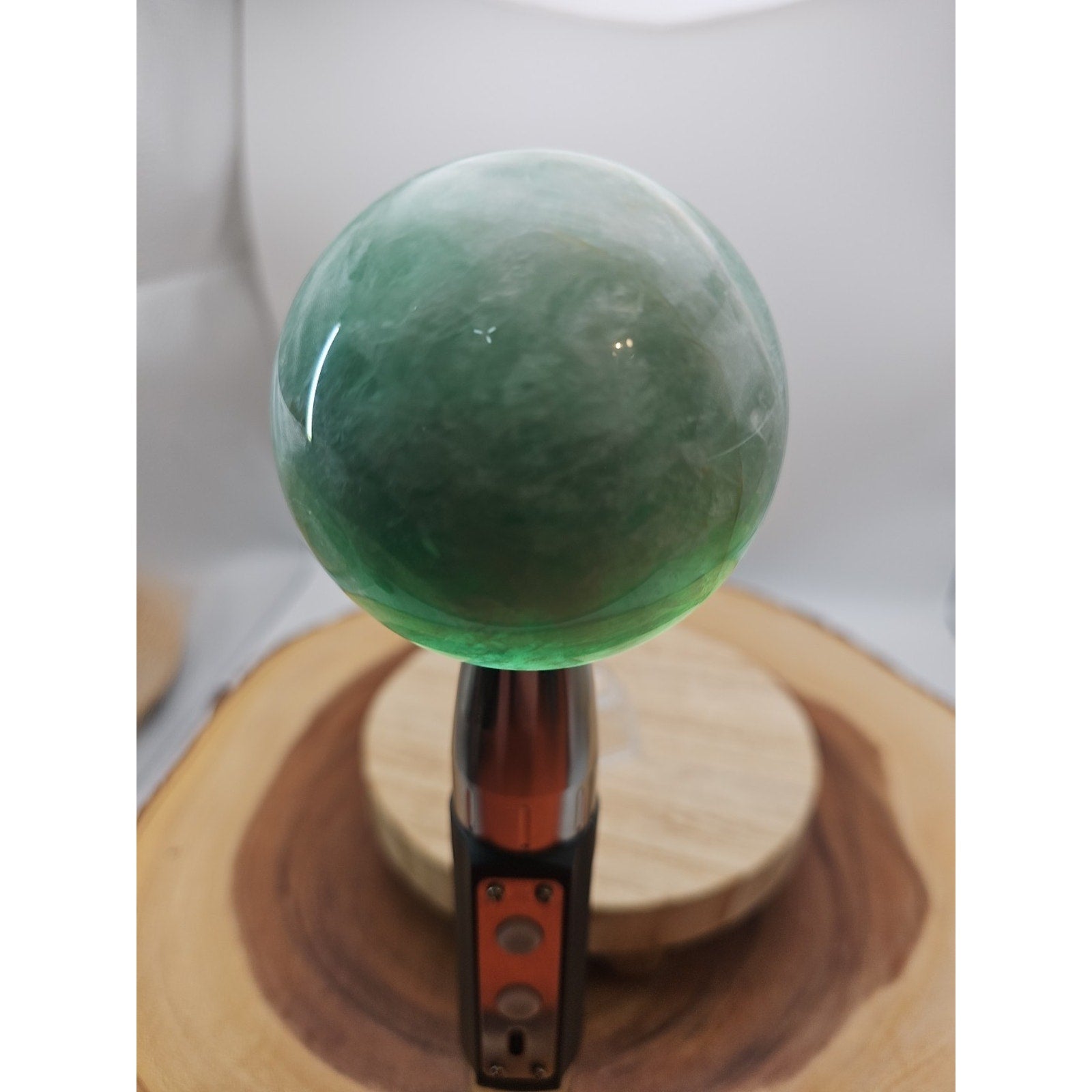 1.43lb Natural Rainbow Fluorite Quartz Crystal Sphere Ball Polished | Crystal Spheres & Eggs | Wiccan Center