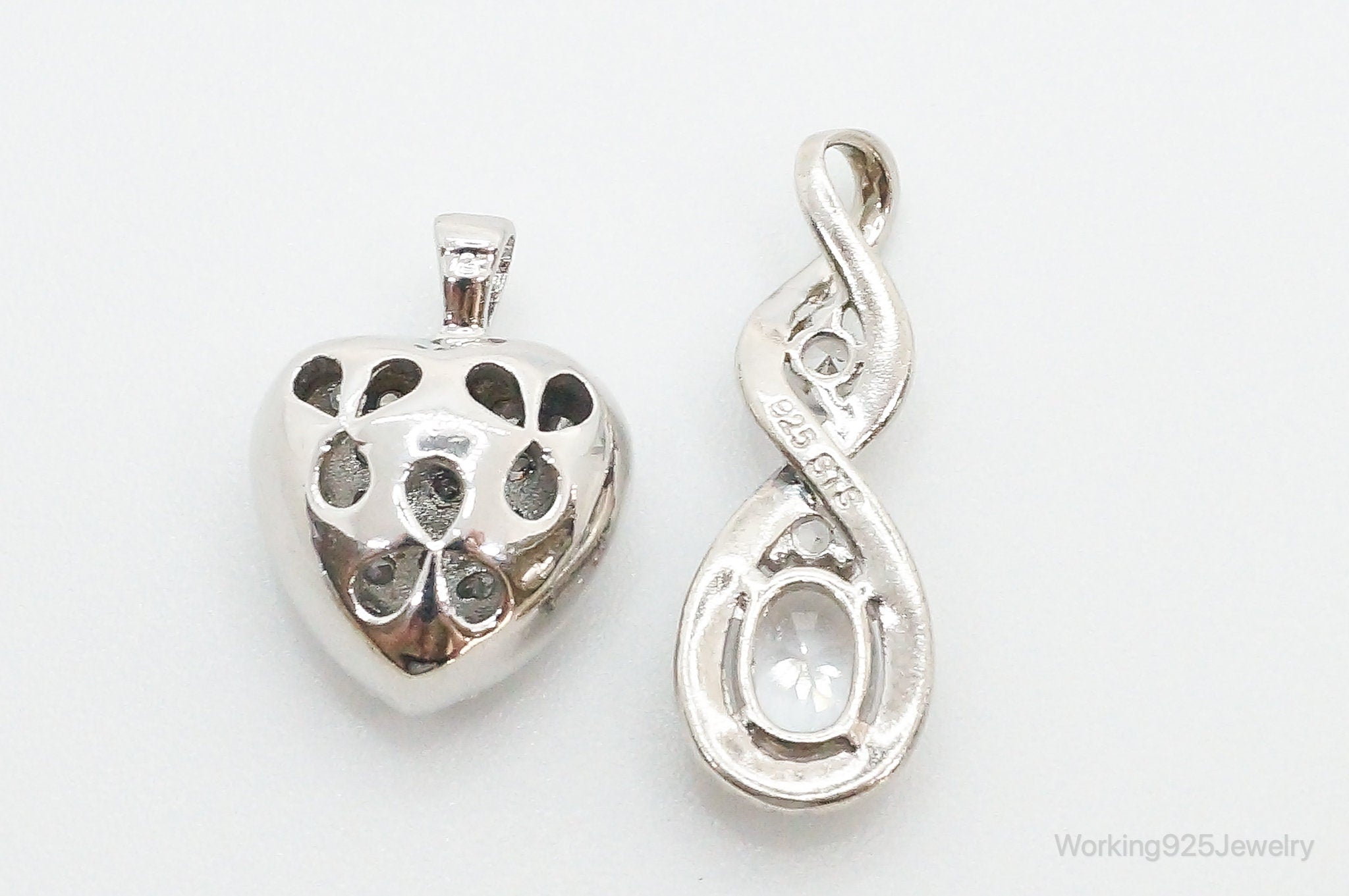 Vintage Cubic Zirconia Sterling Silver Necklace Pendants | Jewelry > Necklaces > Pendants | Wiccan Center