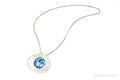 RARE Vintage 1970s Modernist Caren Sterling Silver Enamel Necklace | Jewelry > Necklaces > Pendants | Wiccan Center