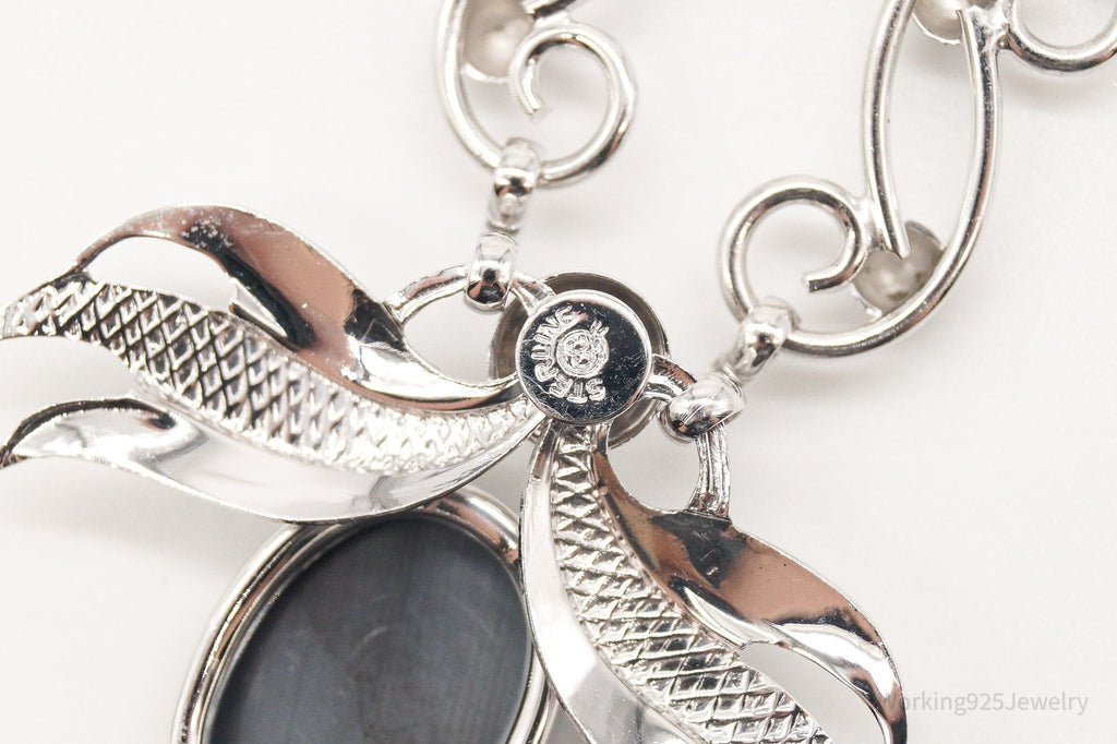 Antique Hematite Sterling Silver Filigree Necklace | Jewelry > Necklaces > Pendants | Wiccan Center