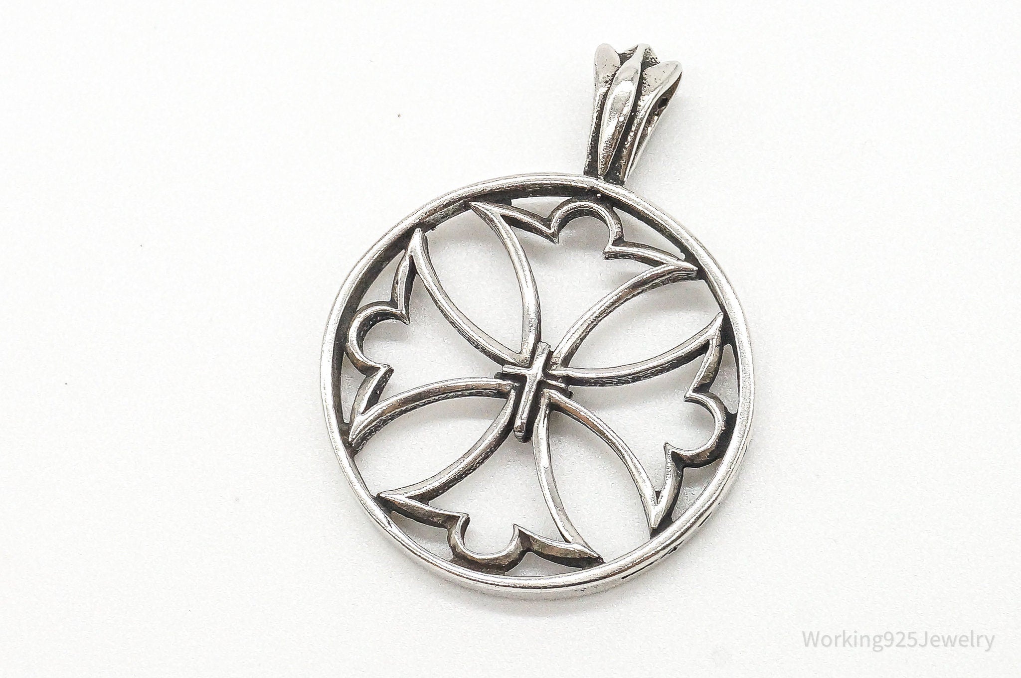 Vintage Cut Out Cross Sterling Silver Pendant | Jewelry > Necklaces > Pendants | Wiccan Center