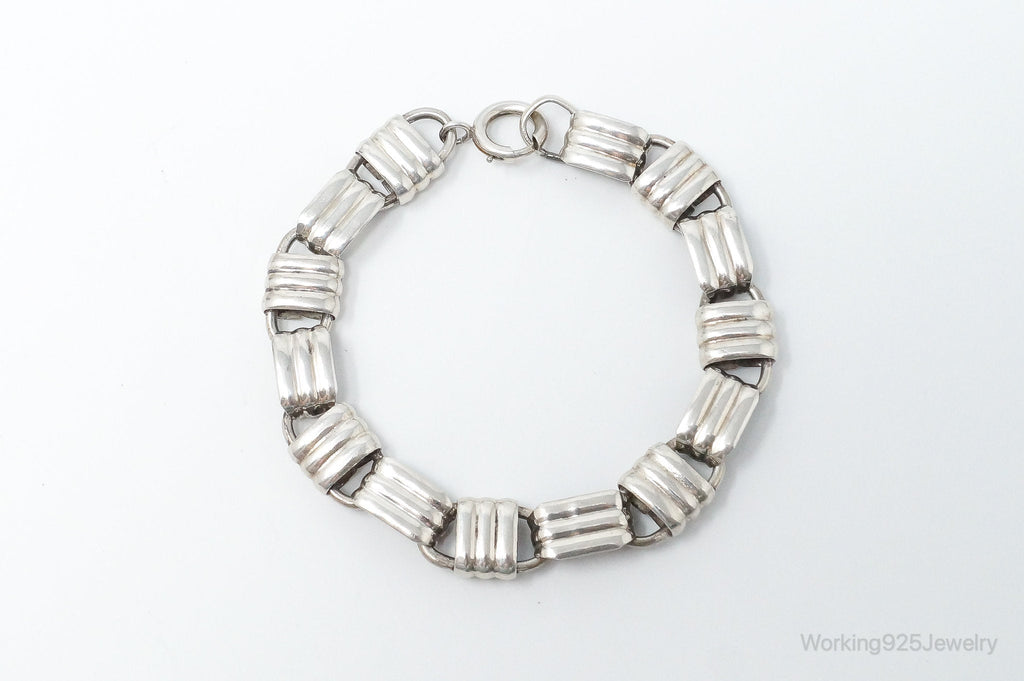Vintage Designer Napier Modern Large Links Sterling Silver Bracelet | Jewelry > Bracelets | Wiccan Center
