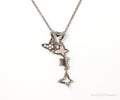Folli Follie Mother Of Pearl Cubic Zirconia Butterflies Sterling Silver Necklace | Jewelry > Necklaces > Pendants | Wiccan Center
