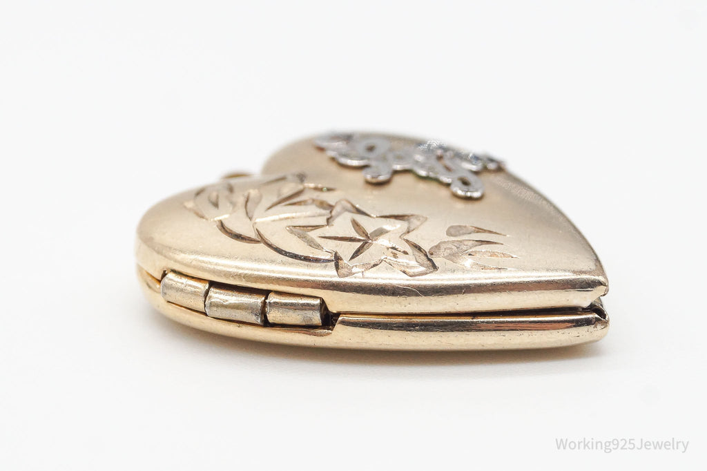 Vintage 14K Gold Filled "I Love You" Heart Locket Pendant | Jewelry > Necklaces > Pendants | Wiccan Center