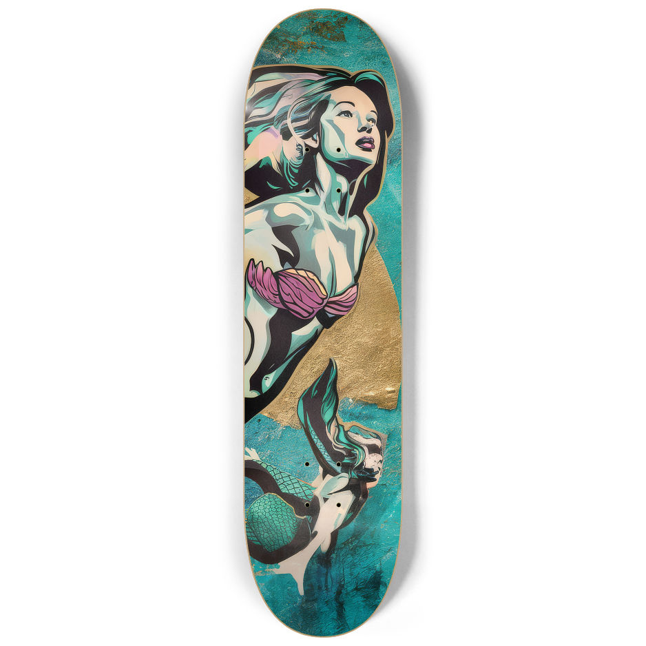 2 Skateboard Series Art - Mermaid Forward | Skateboard | Wiccan Center