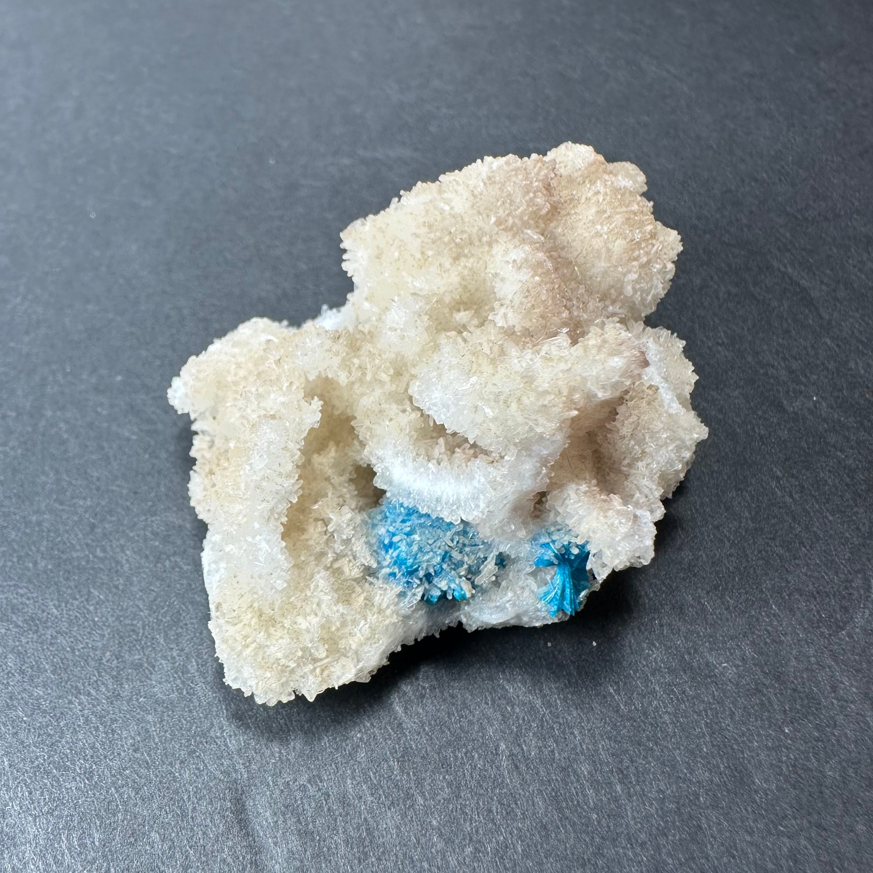 Cavansite Ball 'Floaters' on Stilbite MD | Minerals | Wiccan Center