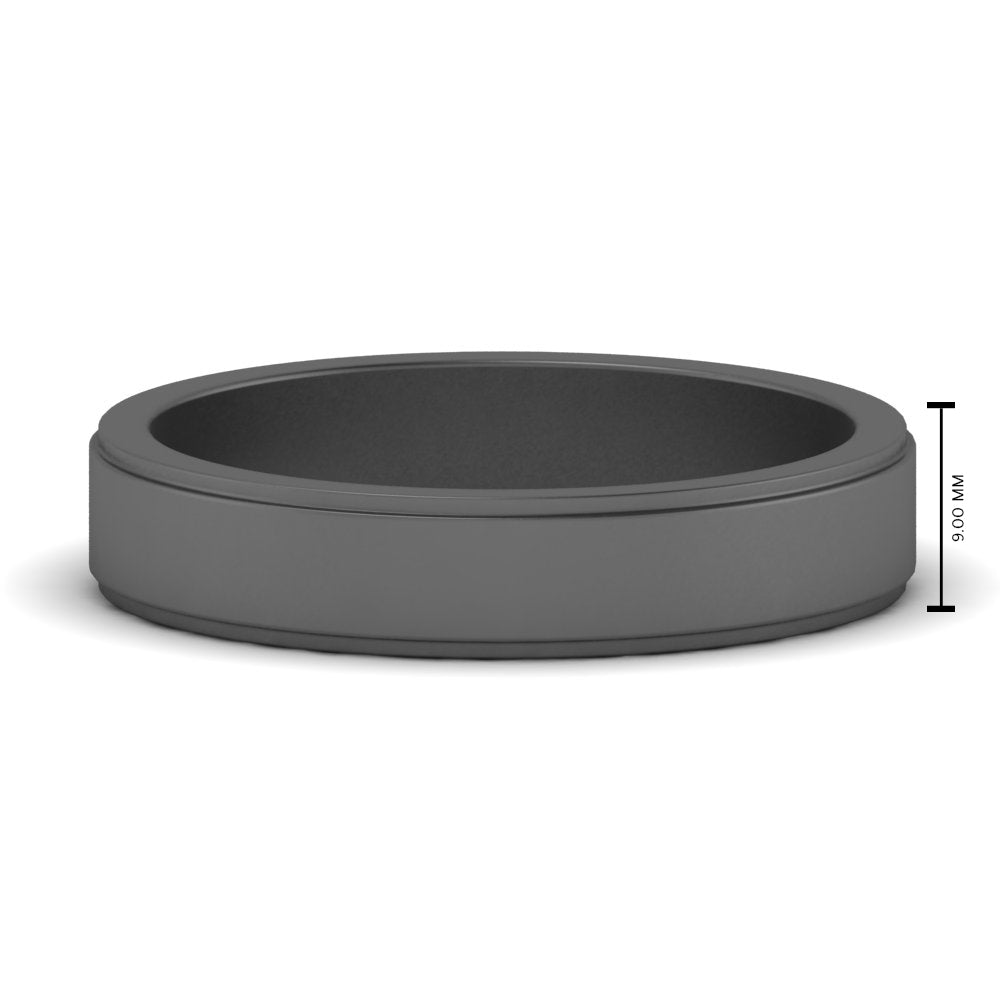 Simple Flat Wedding Band 4MM
