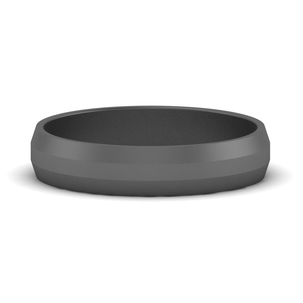 4 mm Wedding Band Beveled Edge Matte