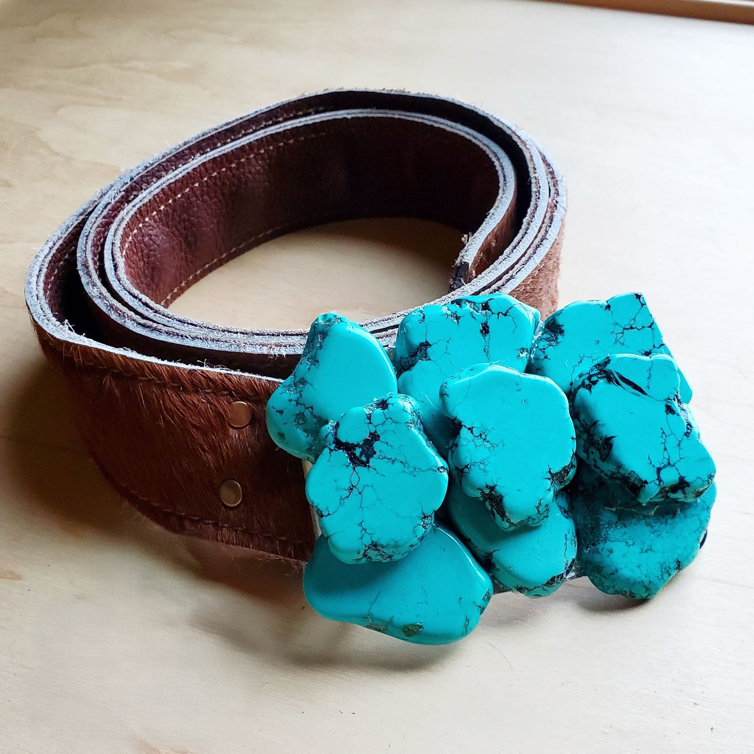 Medium Turquoise Slab Belt Buckle 901a | Belt Buckle | Wiccan Center