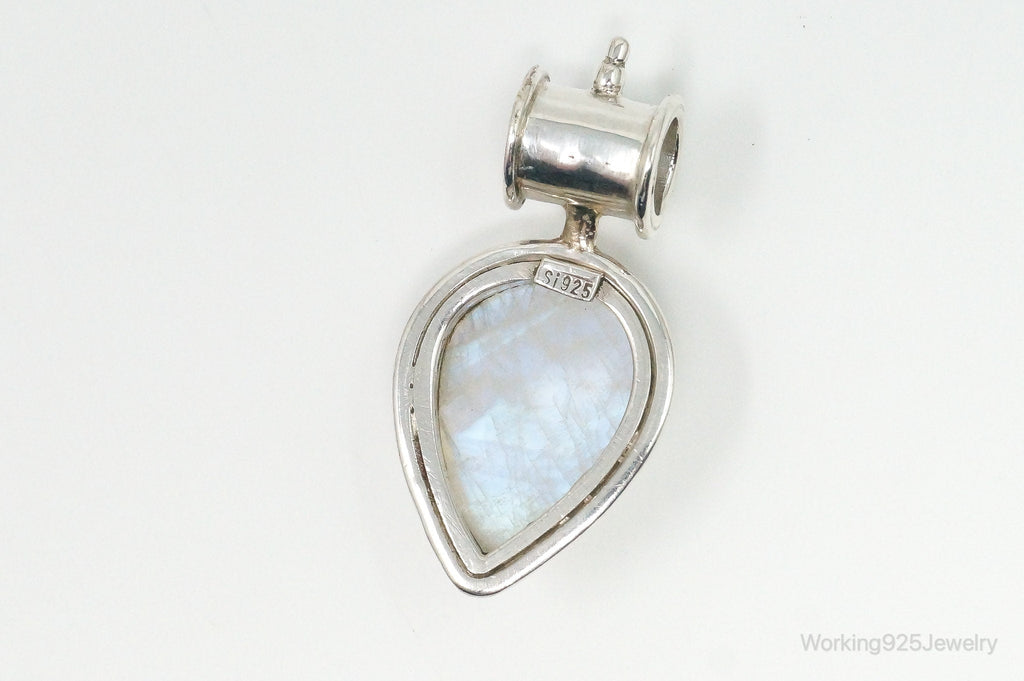 Large Vintage Supreme Jewelers Amethyst Moonstone Sterling Silver Pendant | Jewelry > Necklaces > Pendants | Wiccan Center