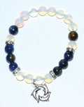 Opalite & Kyanite Dolphin Bracelet | Jewelry-Bracelet | Wiccan Center