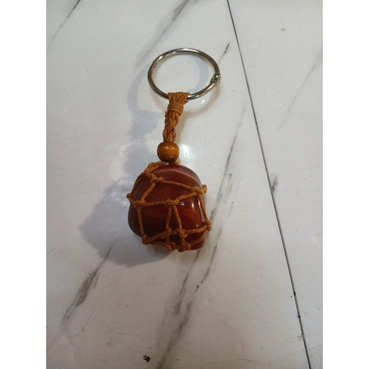 Agate key chain