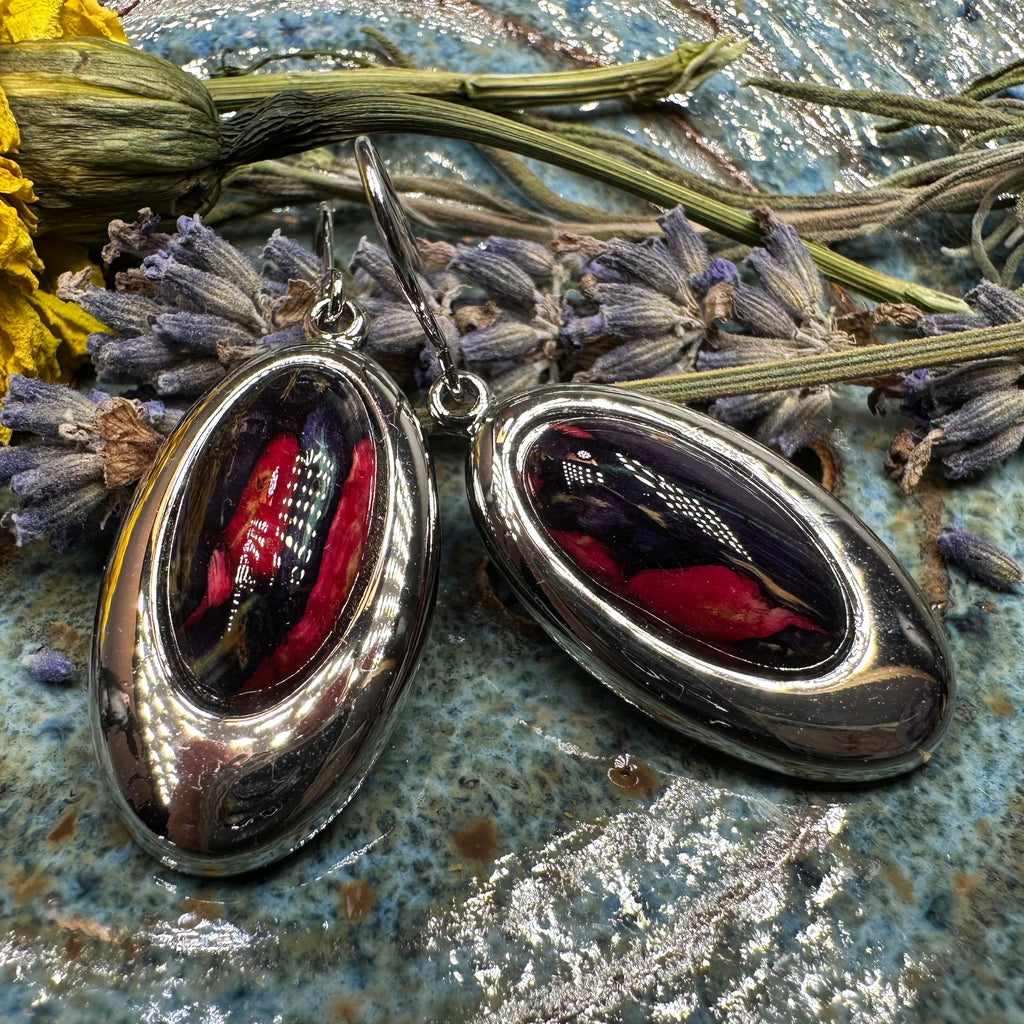 Heathergems Celtic Teardrop Earrings - Handmade in Scotland | Dangle Earrings | Wiccan Center