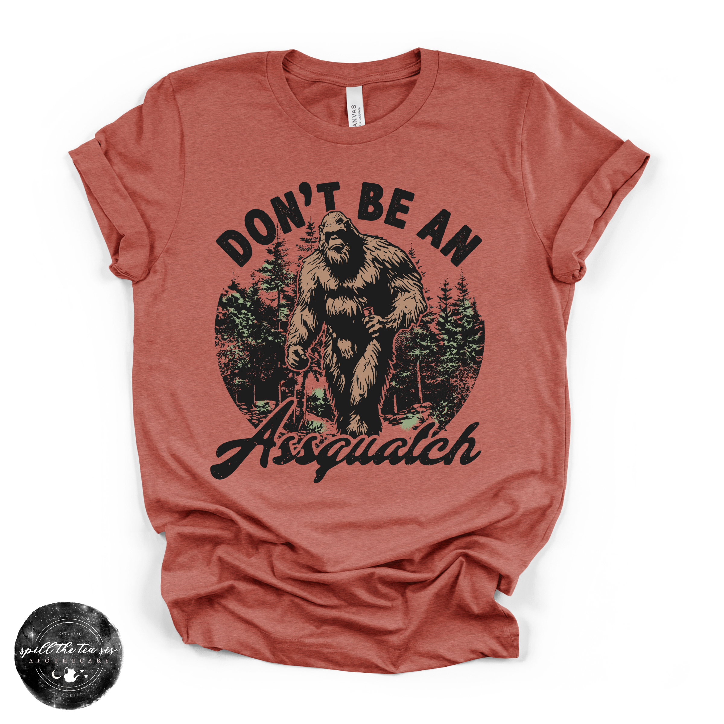 Don't Be an Assquatch Tee | Funny Bigfoot Graphic T-Shirt | | Wiccan Center