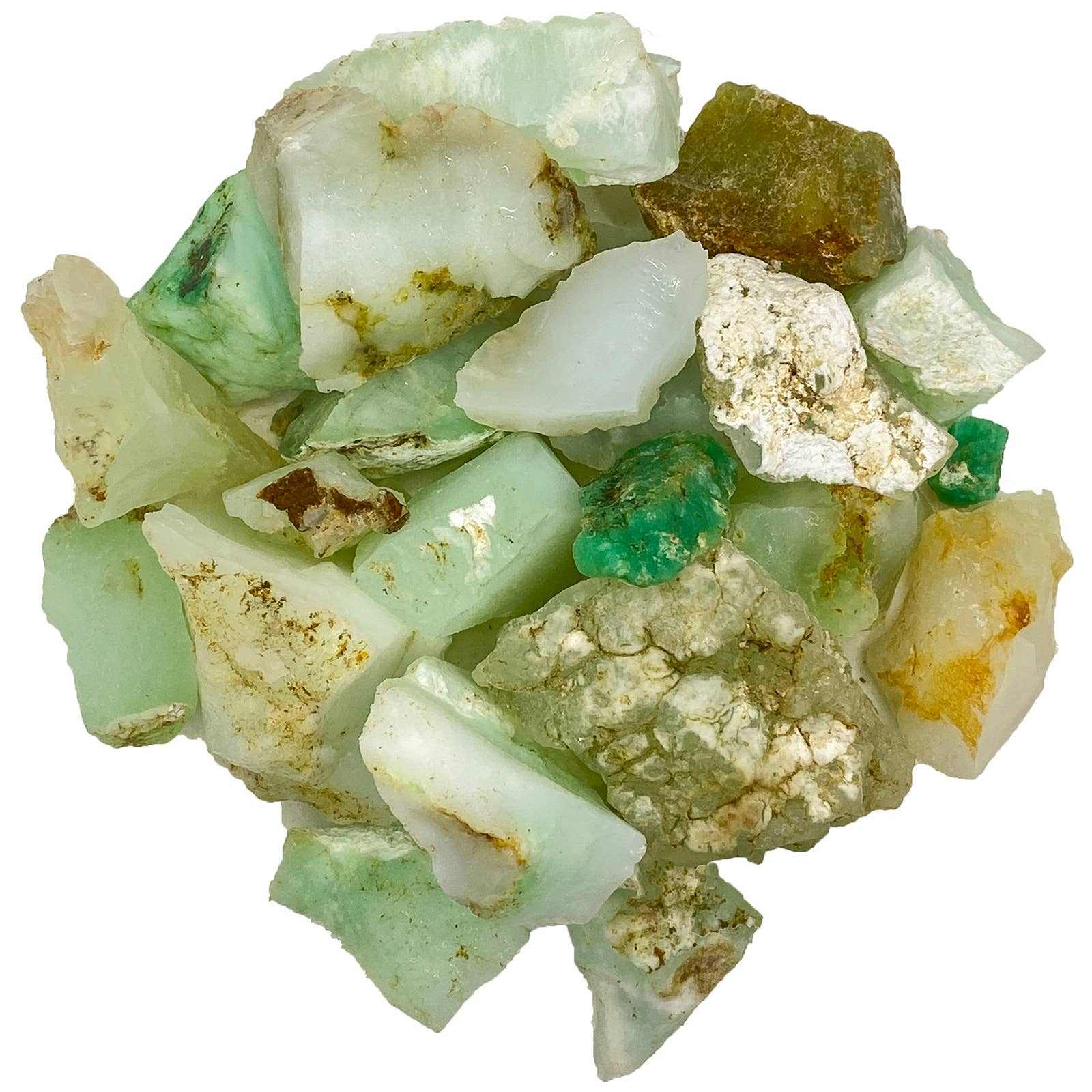 Rough White Lime Chrysoprase – Raw Stone from Indonesia | Rough Stones | Wiccan Center