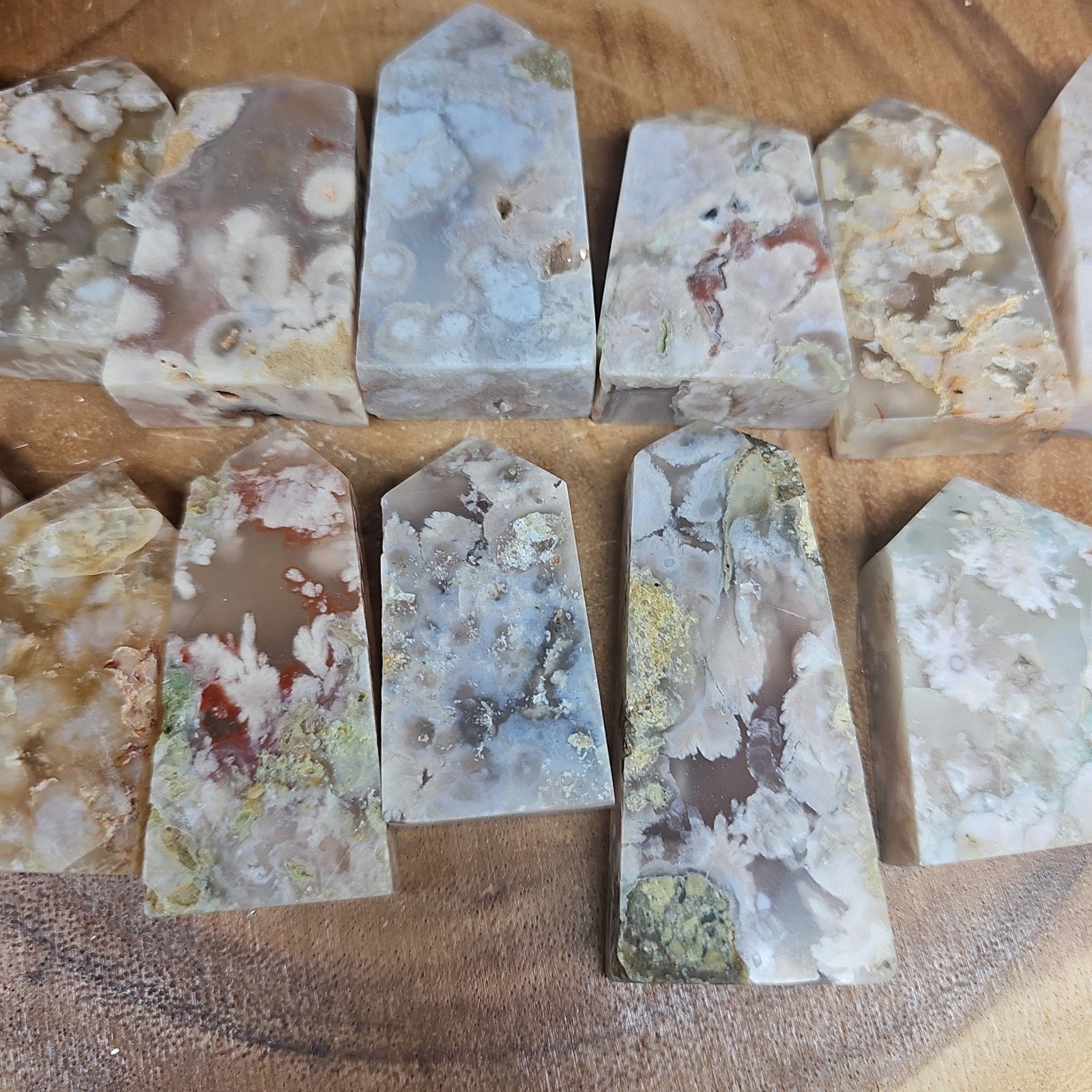 Phantom Agate cornelian towers | Crystal Points & Towers | Wiccan Center