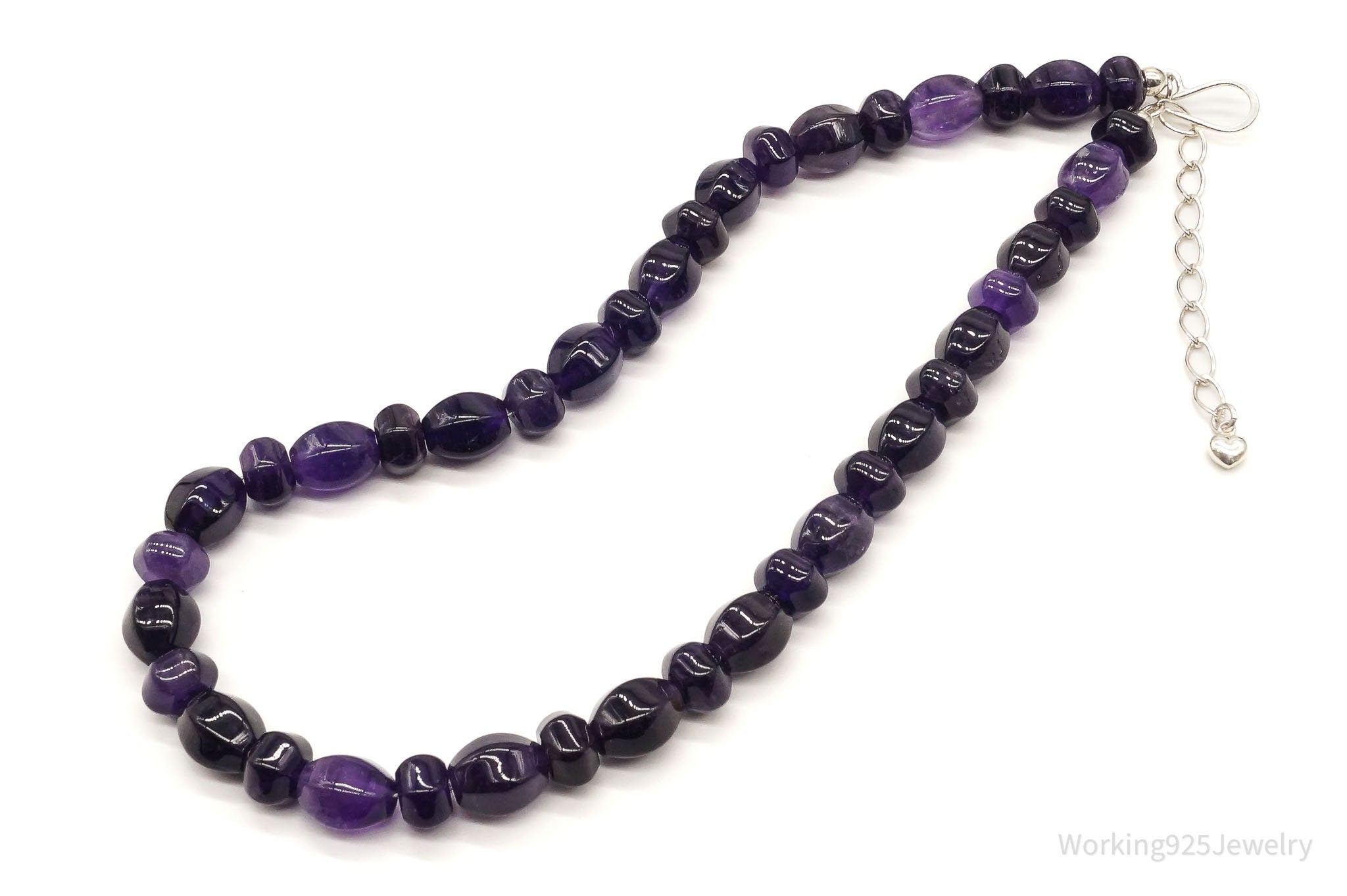 Vintage Desert Rose Trading Amethyst Bead Sterling Silver Necklace 20" | Jewelry > Necklaces > Pendants | Wiccan Center