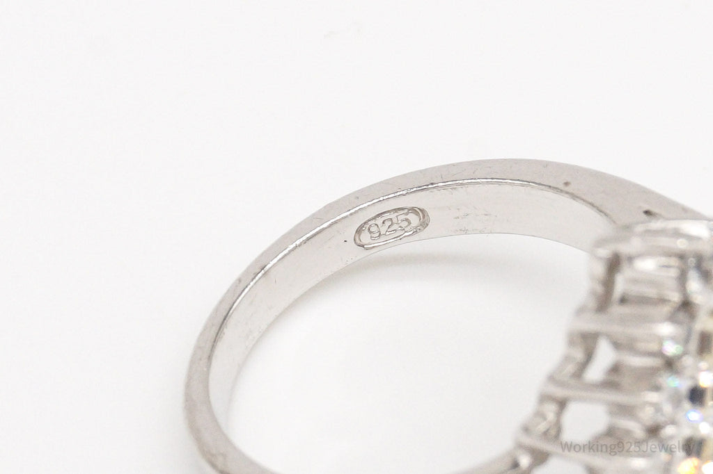 Vintage Cubic Zirconia Sterling Silver Ring - Size 8 | Jewelry > Rings | Wiccan Center