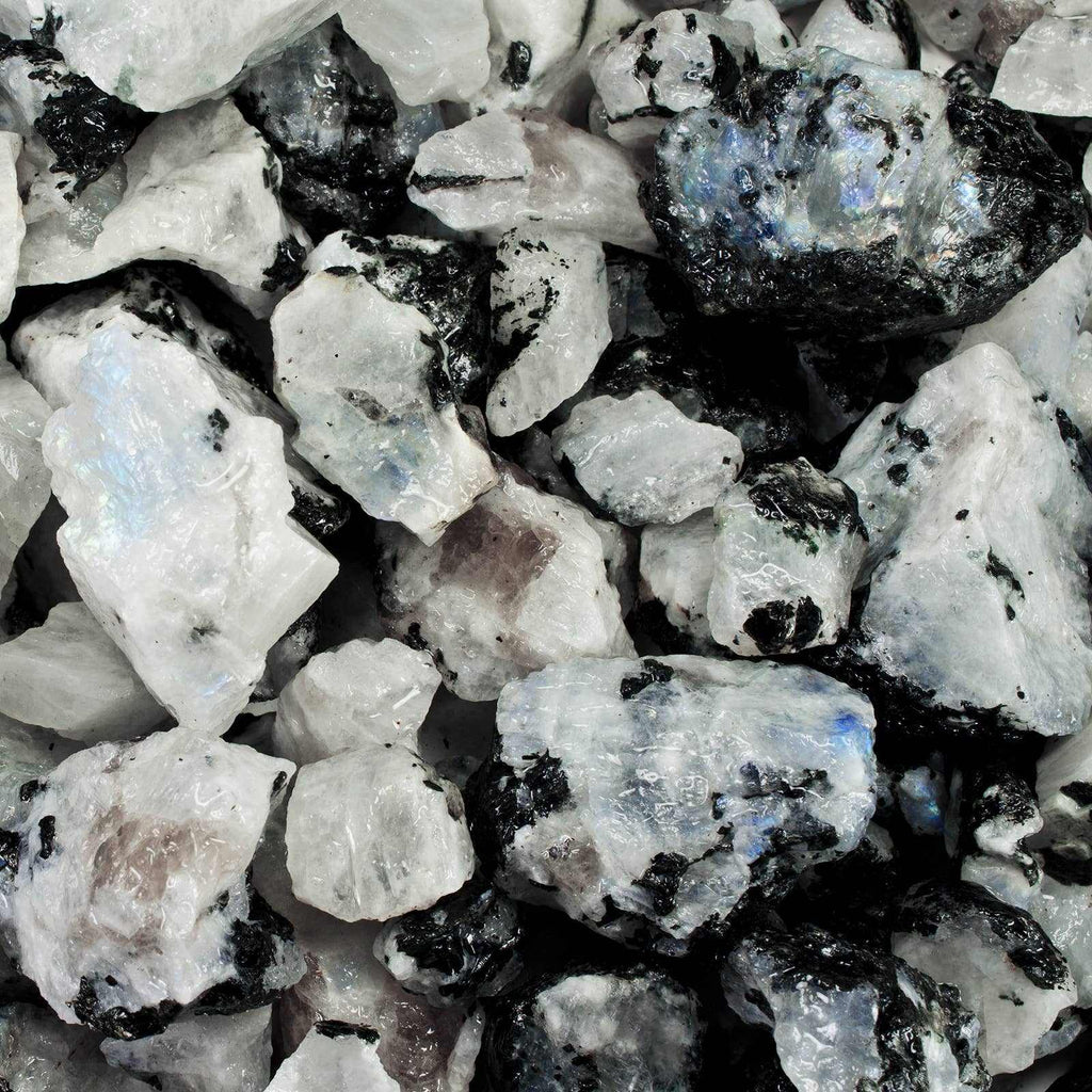 Rough Rainbow Moonstone – A+ Grade Raw Stone from India | Rough Stones | Wiccan Center