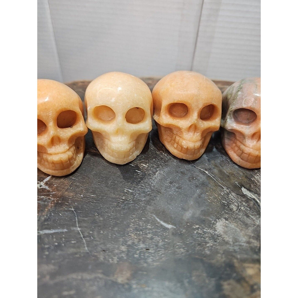 Natural Sunstone Quartz Crystal Skull Carving — Brazil | CrystalCloud Company | Crystal Carvings & Skulls | Wiccan Center