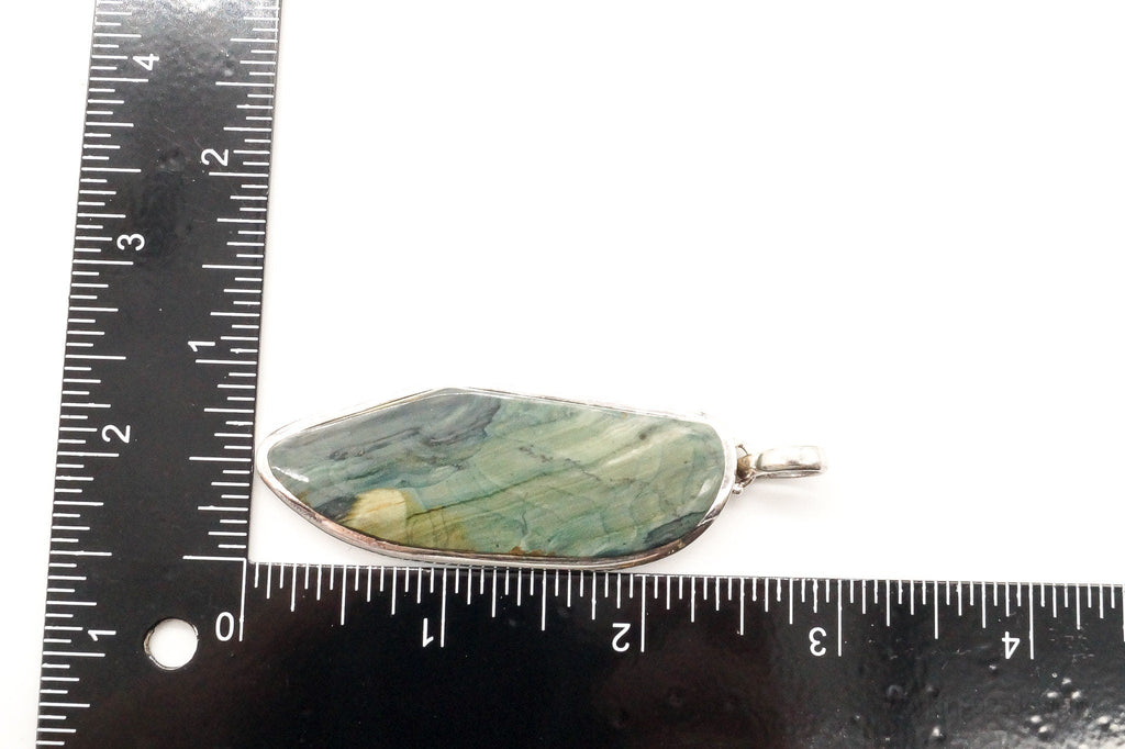 Vintage Large Jasper Sterling Silver Pendant | Jewelry > Necklaces > Pendants | Wiccan Center