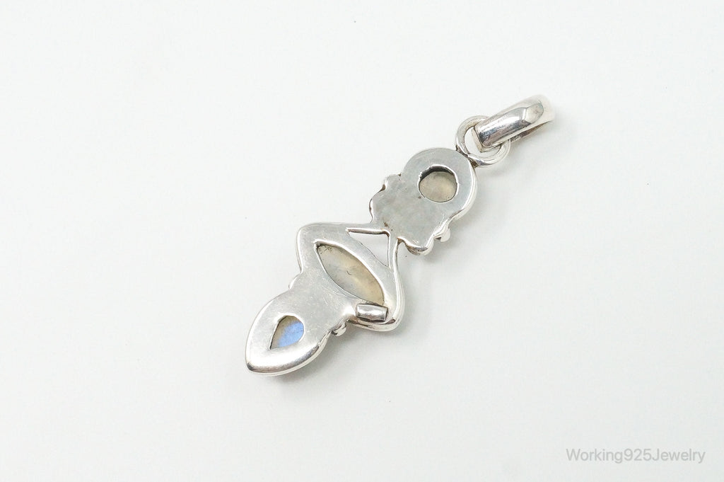 Large Vintage Moonstone Sterling Silver Necklace Pendant | Jewelry > Necklaces > Pendants | Wiccan Center