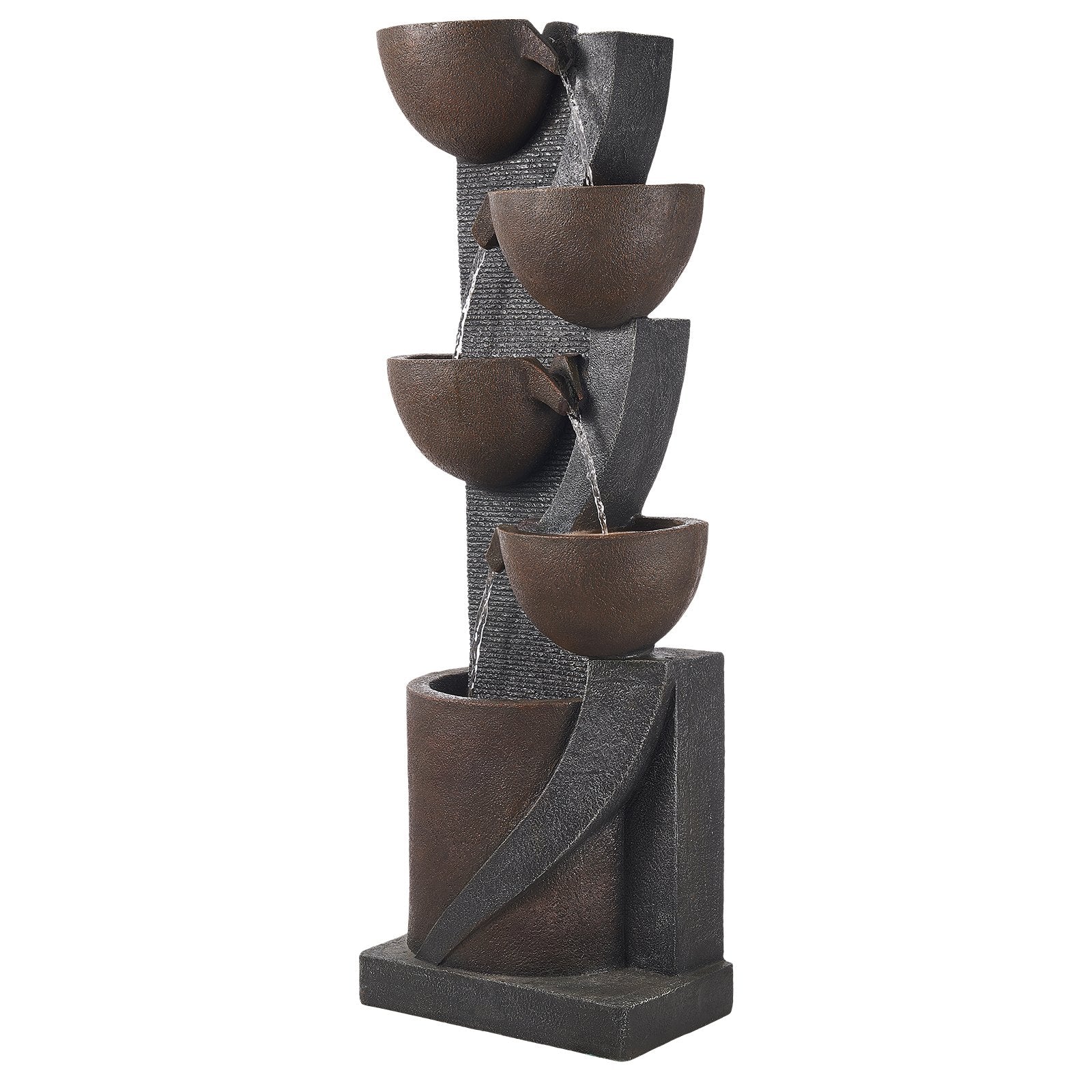 5-Tier Jar-Shaped Cascading Outdoor Water Fountain | Water Fountain | Wiccan Center