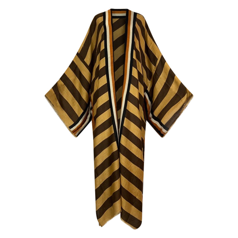 Timeless Chic Striped Kimono