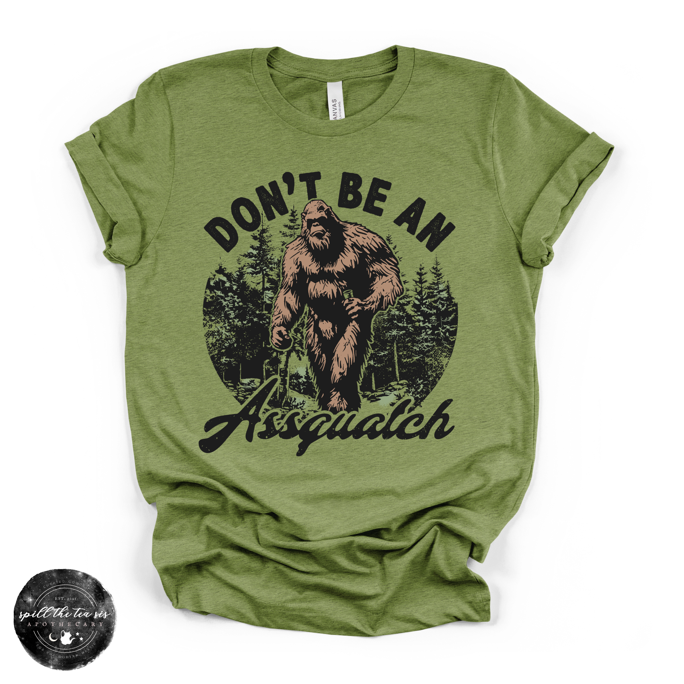 Don't Be an Assquatch Tee | Funny Bigfoot Graphic T-Shirt | | Wiccan Center