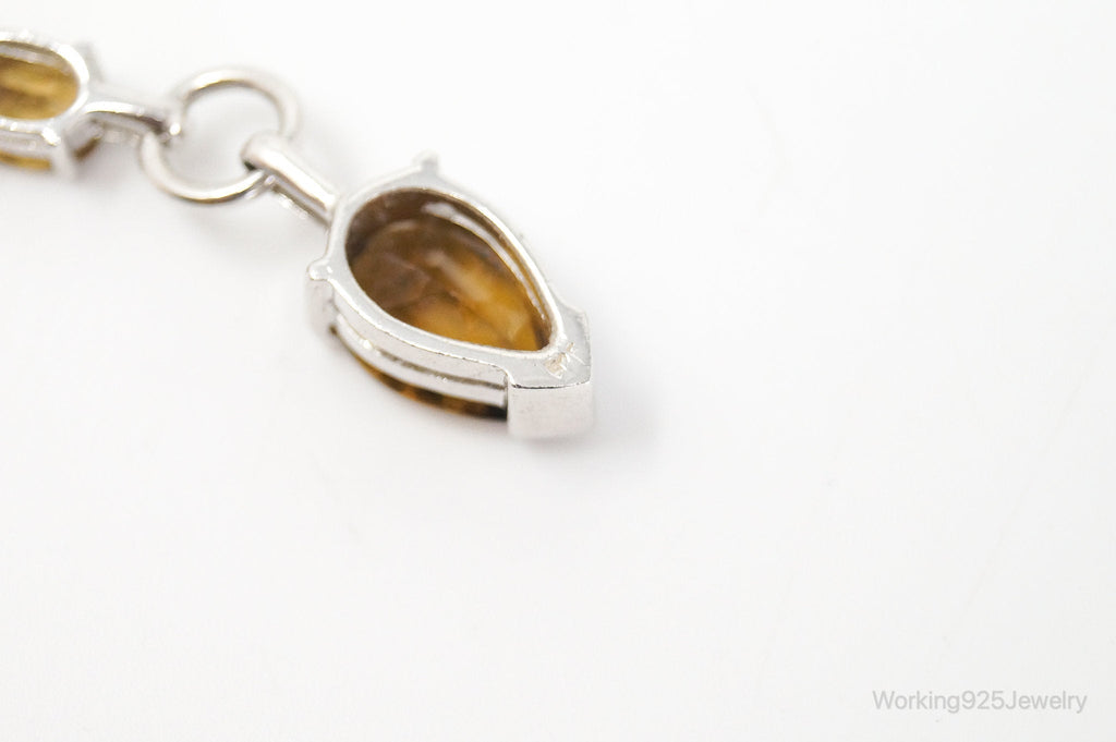 Vintage Smoky Topaz Modernist Sterling Silver Necklace | Jewelry > Necklaces > Pendants | Wiccan Center