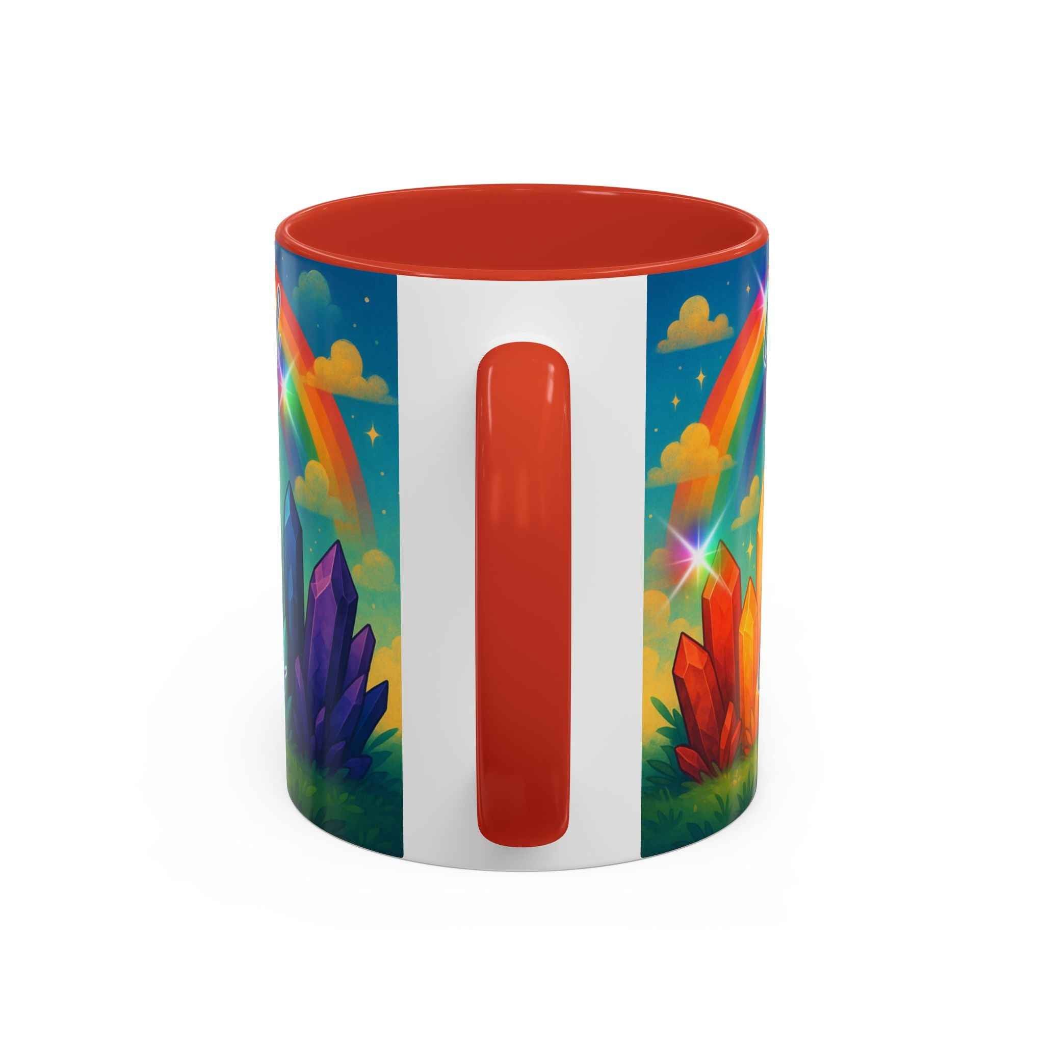 Coffee Mug - Rainbow Crystal Curious | Mug | Wiccan Center