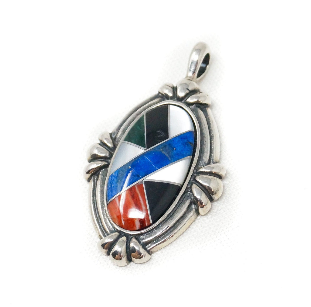 Vtg Carolyn Pollack Relios Collection Multi Gem Sterling Silver Necklace Pendant | Jewelry > Necklaces > Pendants | Wiccan Center