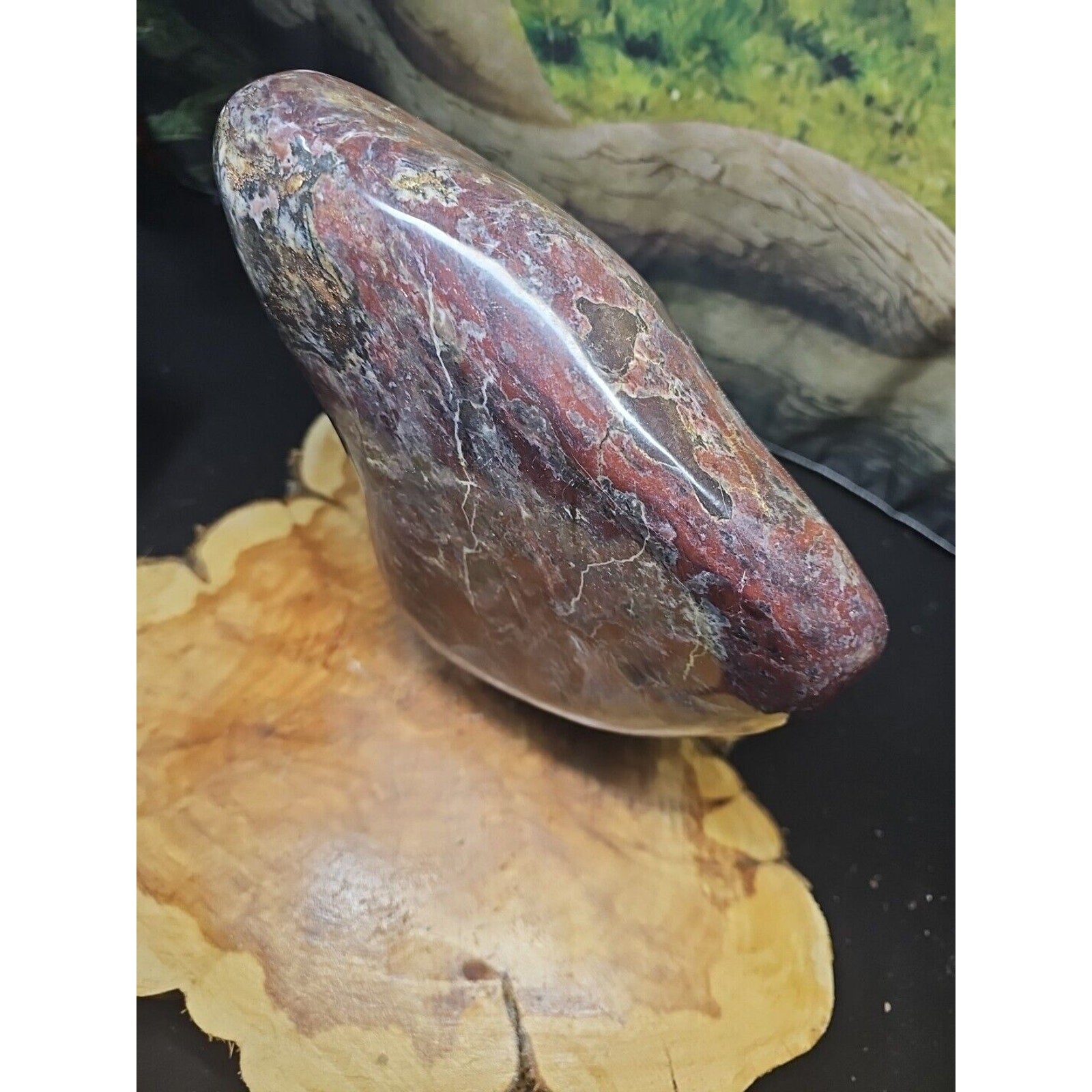 Chicken Blood Stone Quartz Crystal Mineral Specimen — 16.6 lbs, Vitality & Energy Stone | CrystalCloud Company