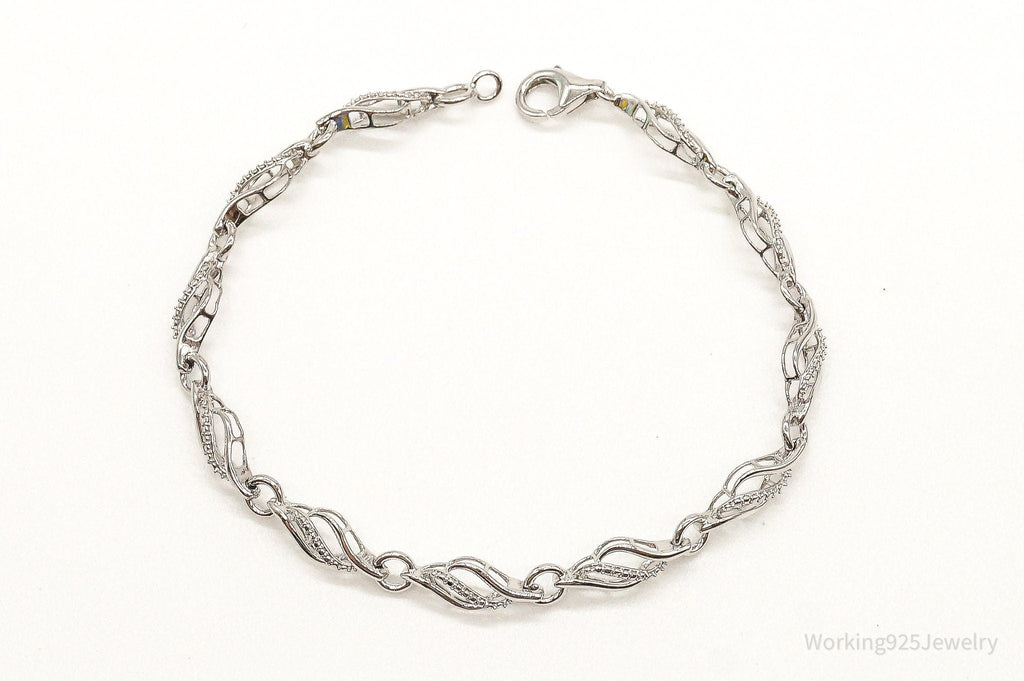 Designer JWBR Single Diamond Linked Sterling Silver Bracelet | Jewelry > Bracelets | Wiccan Center