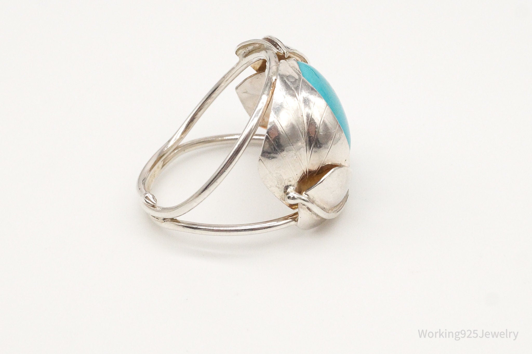 Vintage Turquoise Silver Ring - Size 9.25 | Jewelry > Rings | Wiccan Center