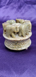 6 Elephant Ring - Soapstone Burner | Burner | Wiccan Center