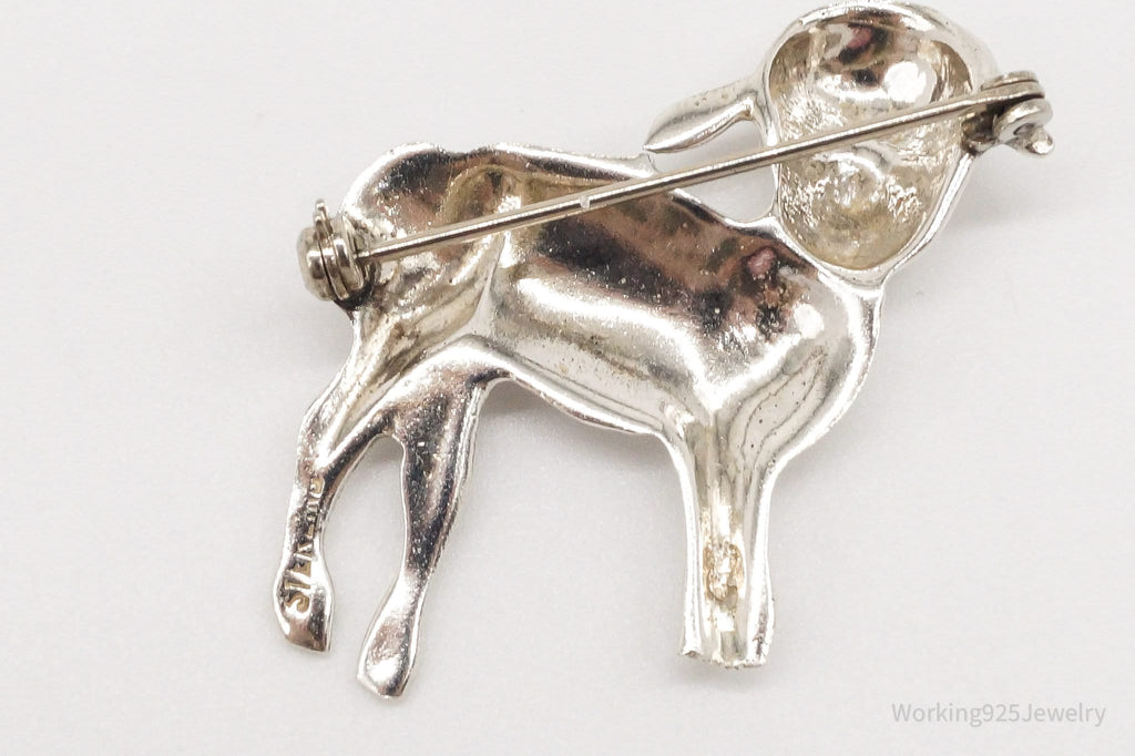 Antique Lamb Sheep Sterling Silver Brooch Pin | Jewelry > Brooches, Pins & Clips | Wiccan Center