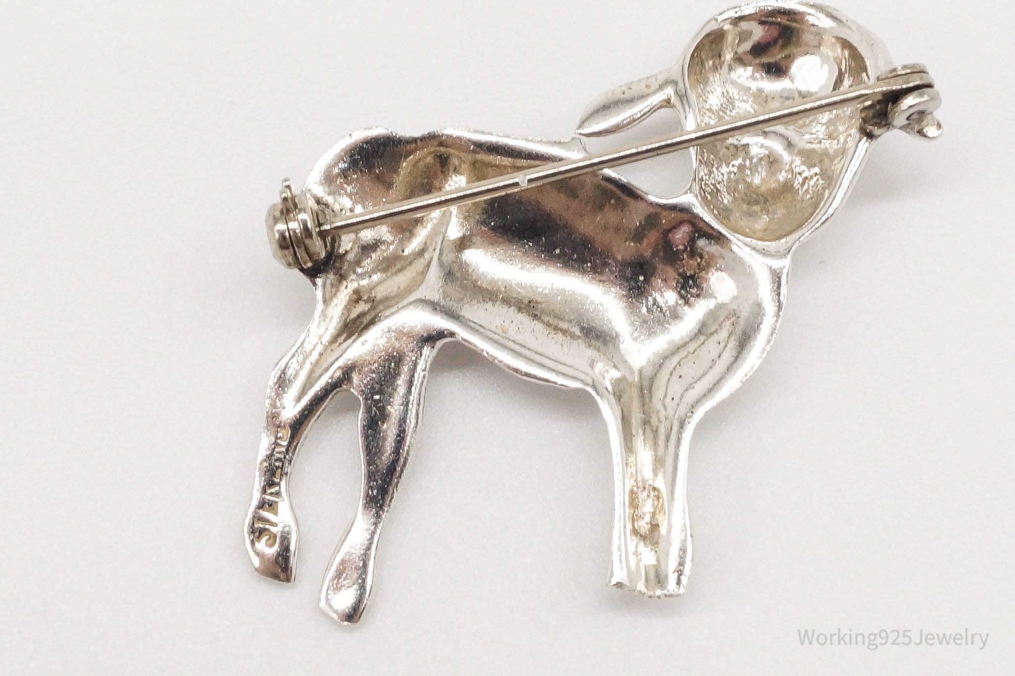 Antique Lamb Sheep Sterling Silver Brooch Pin | Jewelry > Brooches, Pins & Clips | Wiccan Center
