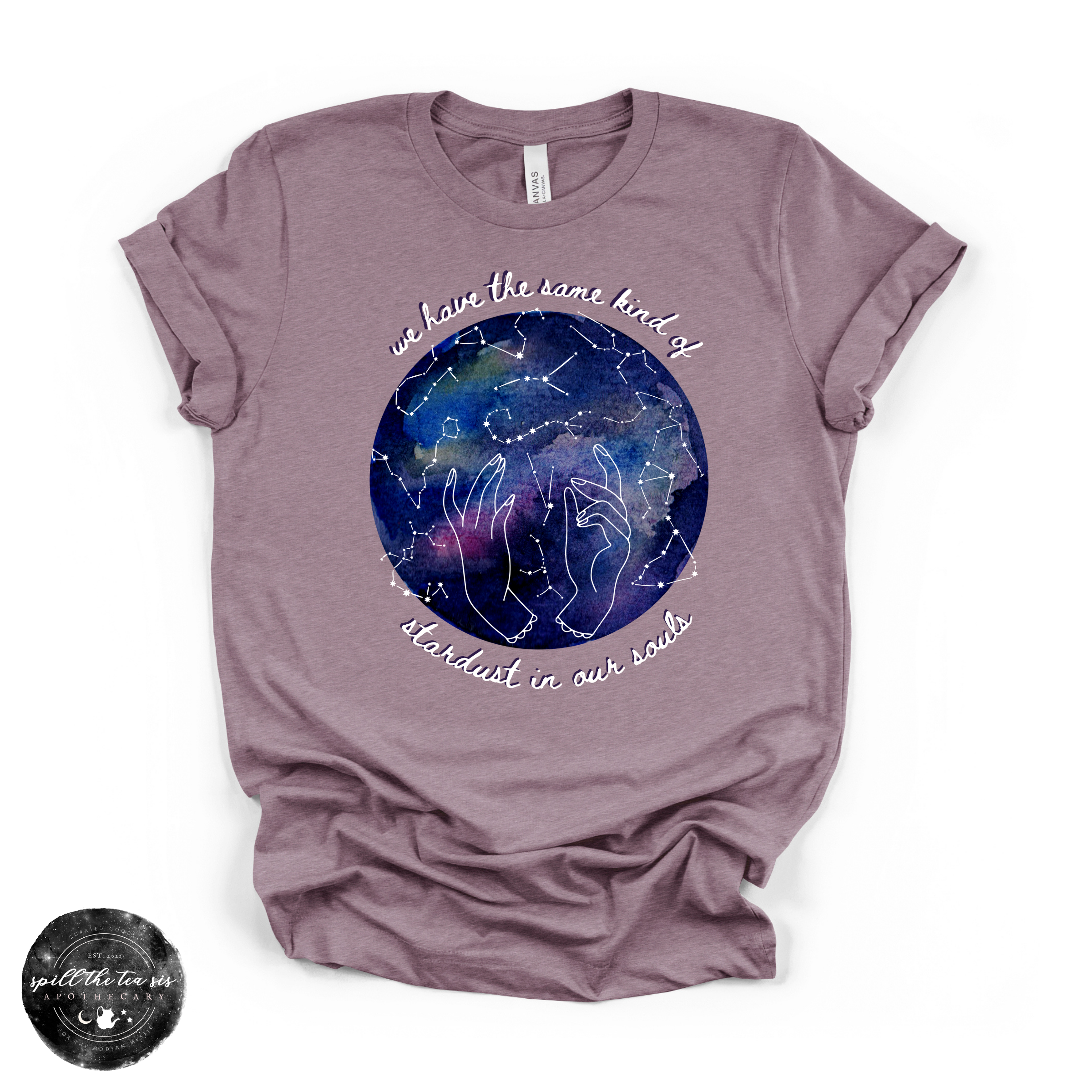 Stardust in Our Souls Tee | Celestial Graphic T-Shirt | | Wiccan Center