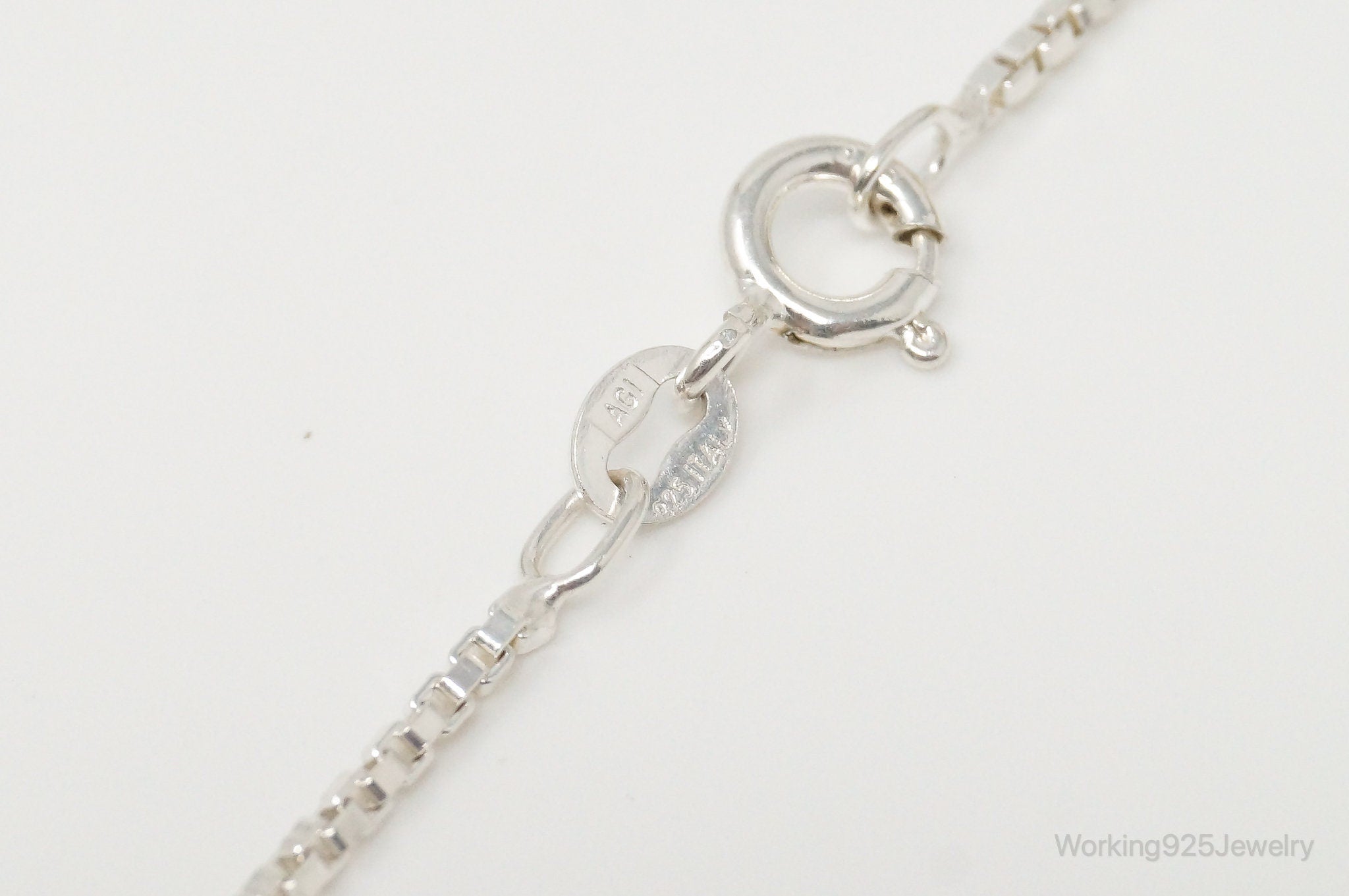 Vintage Open Heart Cubic Zirconia Mesh Sterling Silver Necklace | Jewelry > Necklaces > Pendants | Wiccan Center