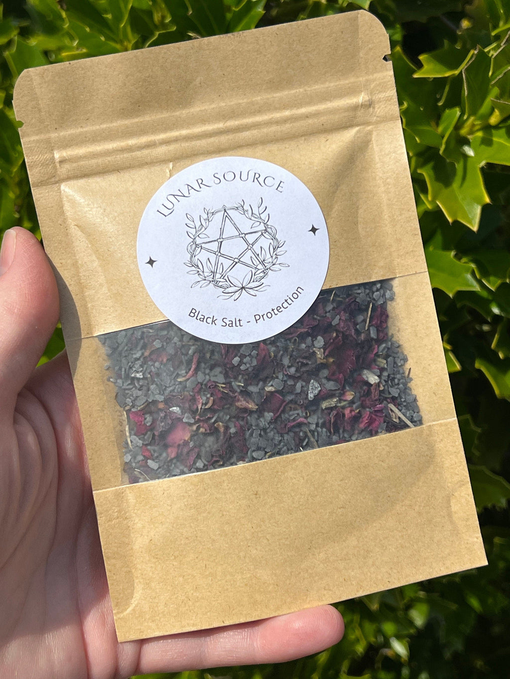 Witches Black Salt Herbal Blend | Spellcasting Ritual Spiritual Fiery Wall of Protection Reversal Altar Spell Tool Pagan Witchcraft New Age | | Wiccan Center