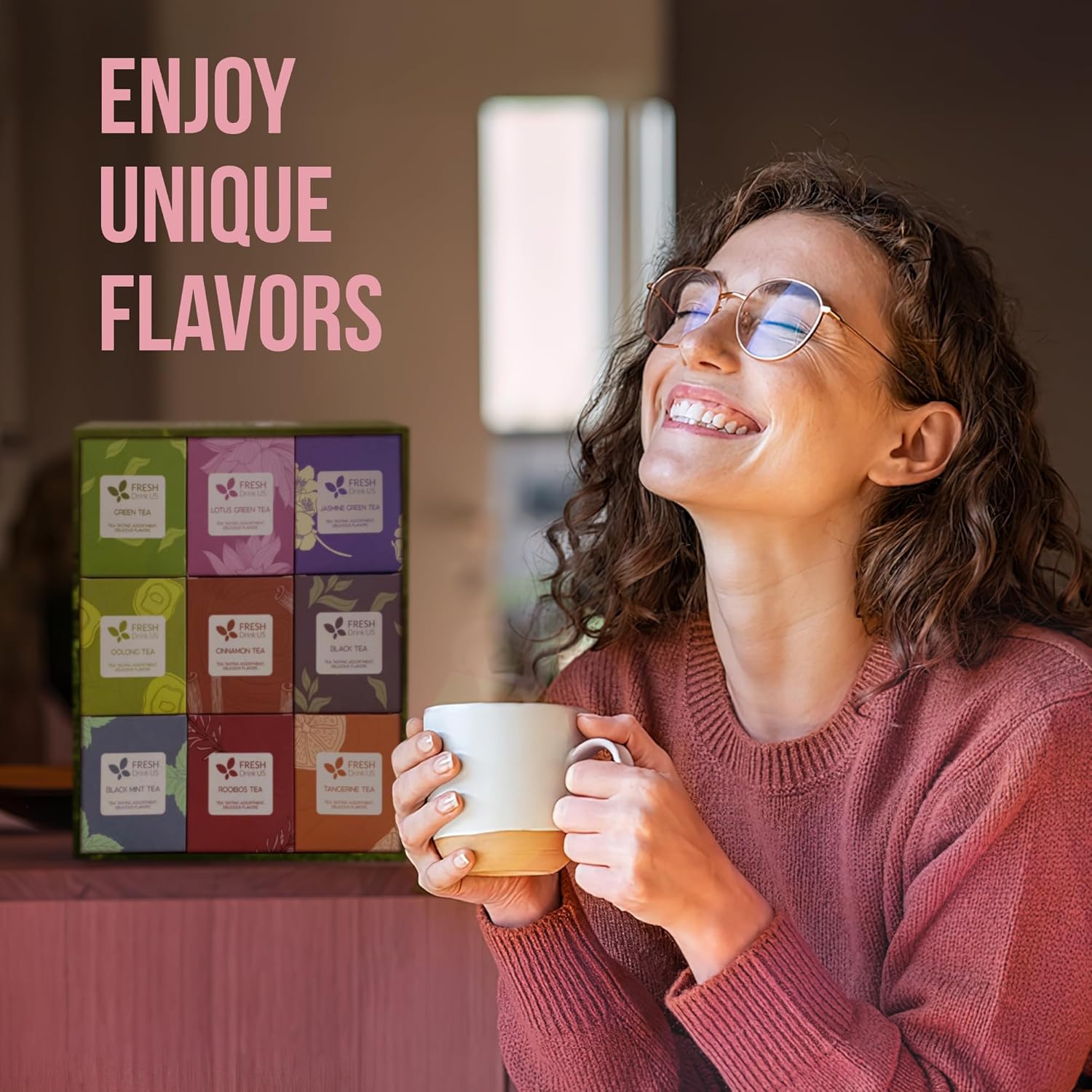 Premium 90 Tea Bags Sampler Assortment, 9 Different Flavors | | Wiccan Center