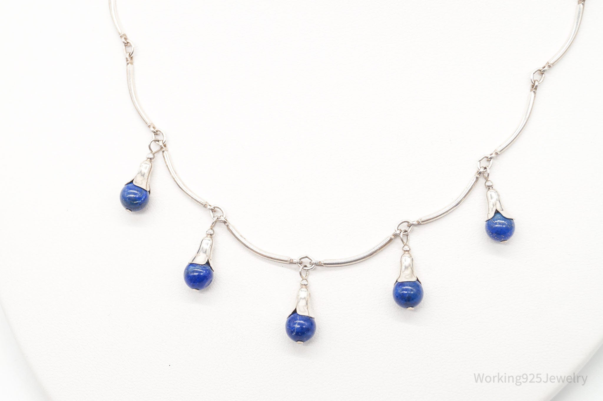 VTG Southwestern Carolyn Pollack Relios Lapis Lazuli Sterling Silver Necklace | Jewelry > Necklaces | Wiccan Center