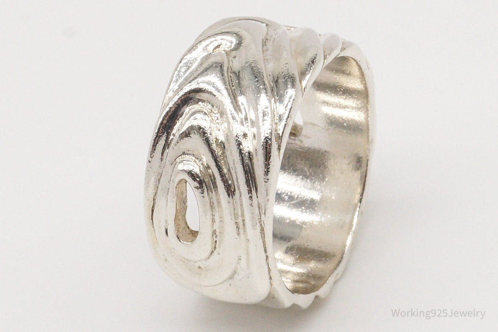 Vintage Mid Century Modernist Style Sterling Silver Ring - Size 10.25 | Jewelry > Rings | Wiccan Center